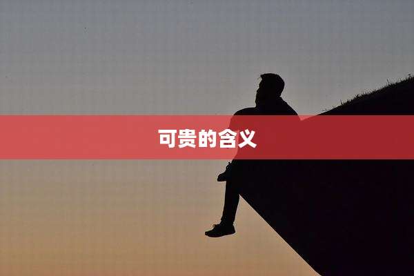 可贵的含义