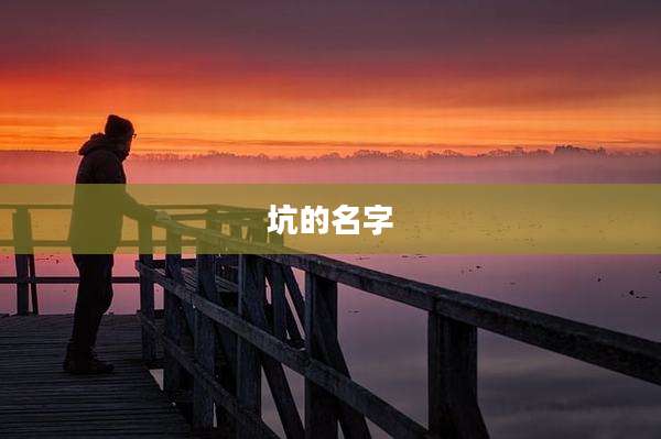 坑的名字