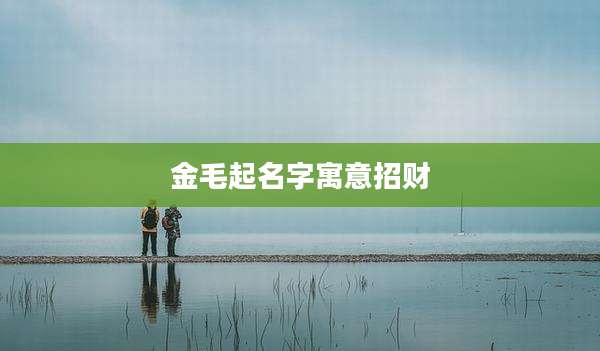 金毛起名字寓意招财