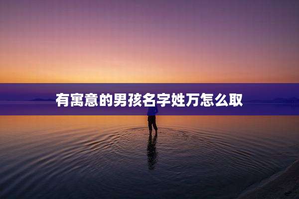 有寓意的男孩名字姓万怎么取
