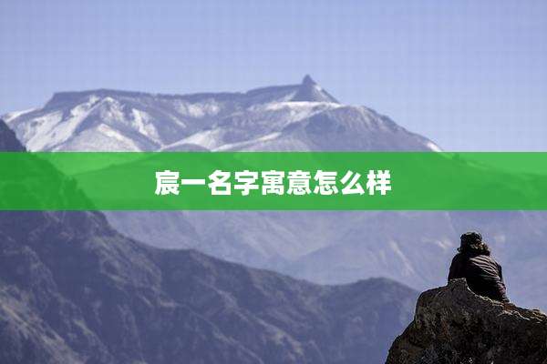 宸一名字寓意怎么样