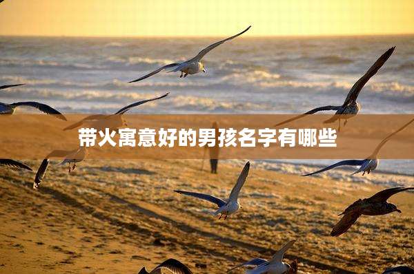带火寓意好的男孩名字有哪些