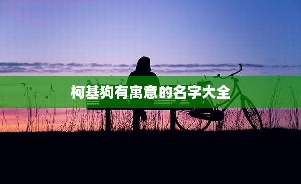 柯基狗有寓意的名字大全