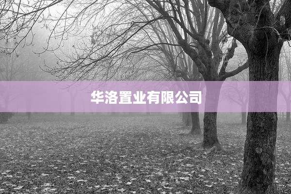 华洛置业有限公司