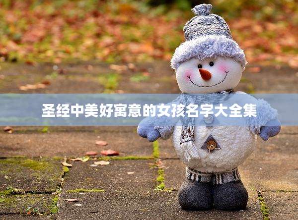 圣经中美好寓意的女孩名字大全集