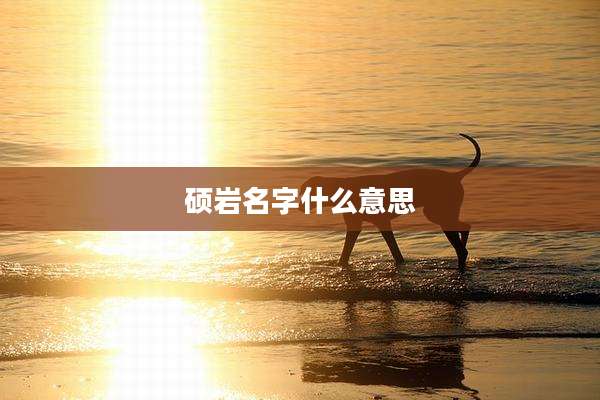 硕岩名字什么意思