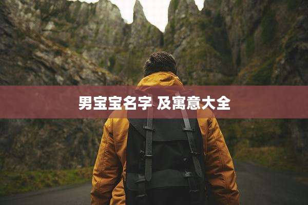 男宝宝名字 及寓意大全