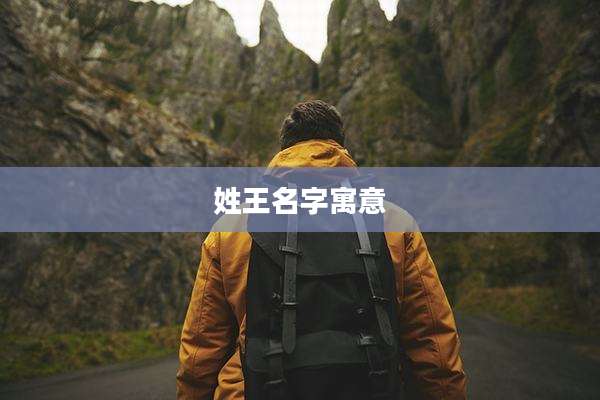 姓王名字寓意