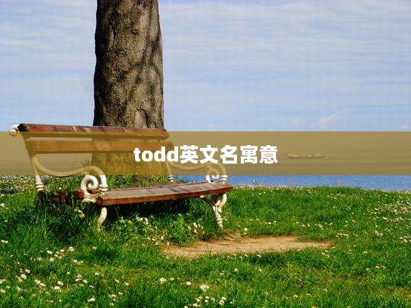 todd英文名寓意