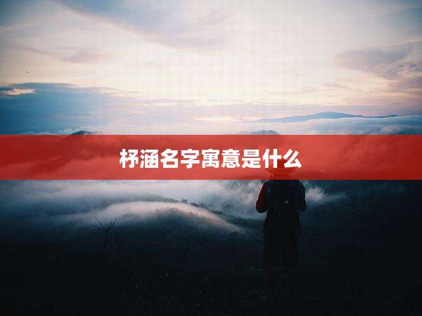 杼涵名字寓意是什么