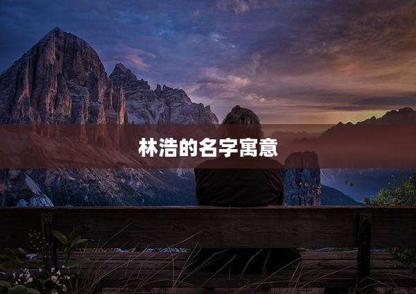 林浩的名字寓意