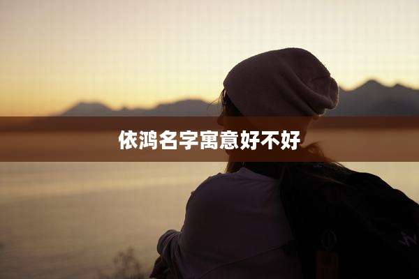 依鸿名字寓意好不好