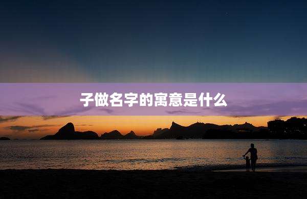 子做名字的寓意是什么