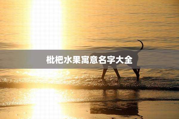 枇杷水果寓意名字大全