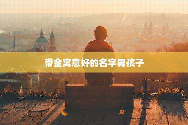 带金寓意好的名字男孩子