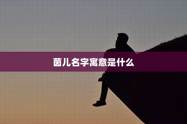 茵儿名字寓意是什么