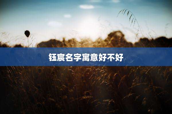 钰宸名字寓意好不好