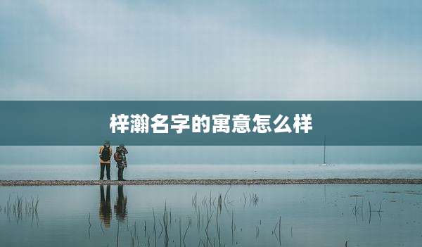 梓瀚名字的寓意怎么样