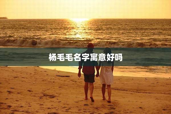 杨毛毛名字寓意好吗