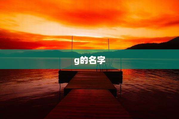g的名字