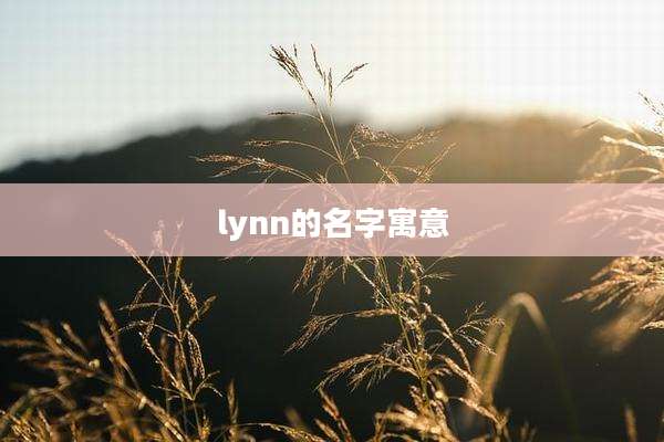 lynn的名字寓意