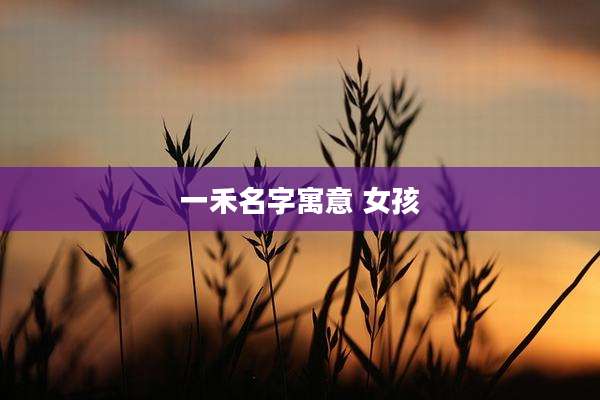 一禾名字寓意 女孩