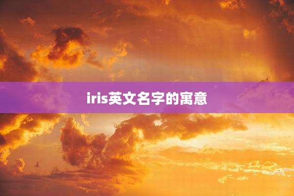 iris英文名字的寓意