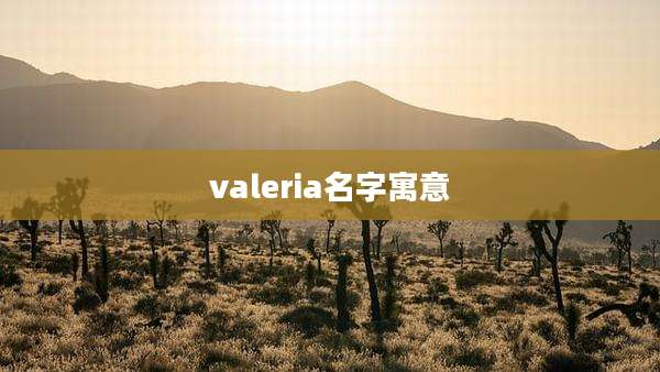 valeria名字寓意