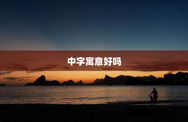 中字寓意好吗
