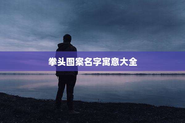 拳头图案名字寓意大全