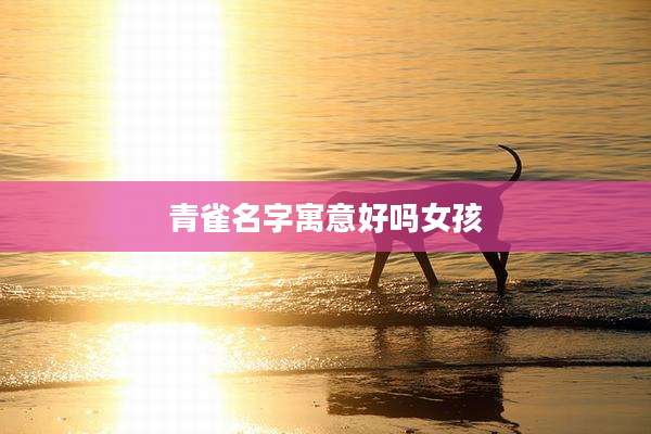 青雀名字寓意好吗女孩