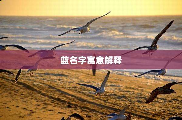蓝名字寓意解释