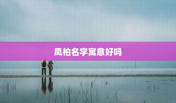 凤柏名字寓意好吗