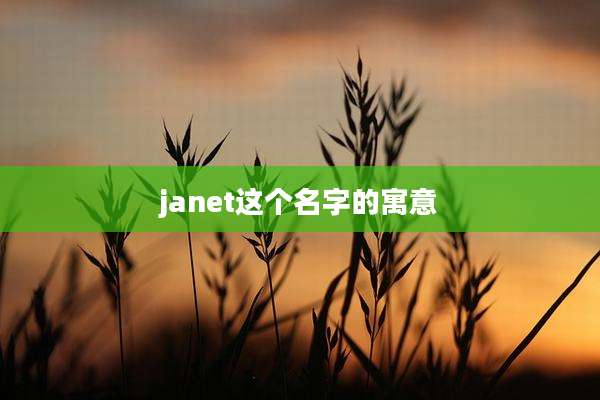 janet这个名字的寓意