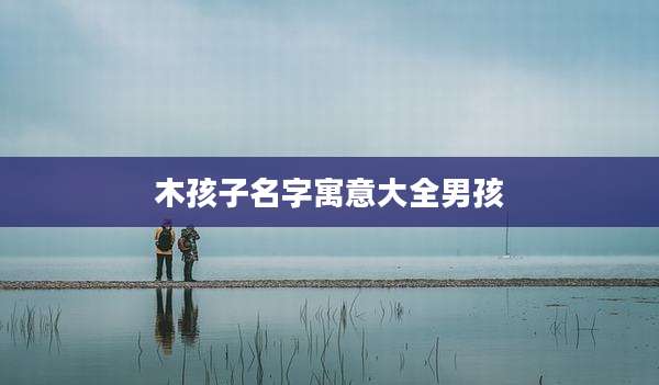 木孩子名字寓意大全男孩