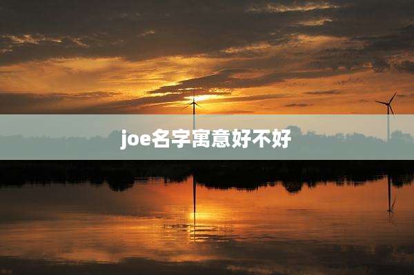 joe名字寓意好不好