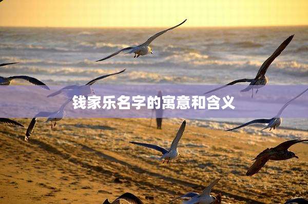 钱家乐名字的寓意和含义