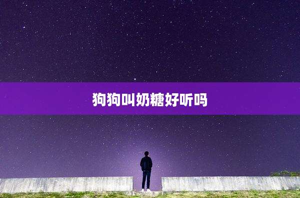 狗狗叫奶糖好听吗