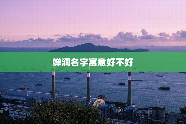 婵润名字寓意好不好