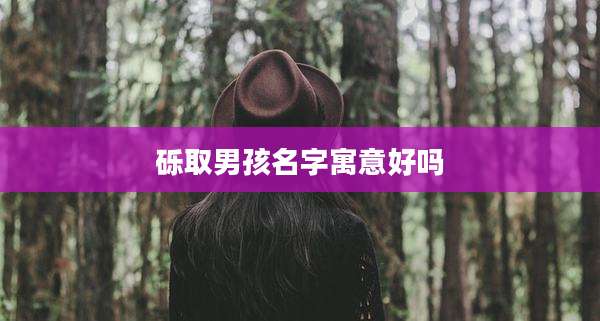 砾取男孩名字寓意好吗