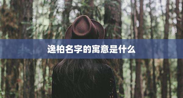 逸柏名字的寓意是什么